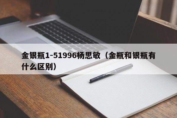 金银瓶1-51996杨思敏（金瓶和银瓶有什么区别）
