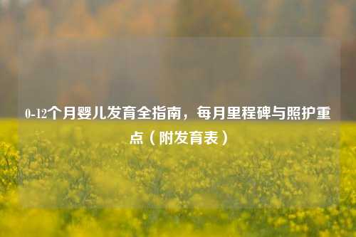 0-12个月婴儿发育全指南，每月里程碑与照护重点（附发育表）