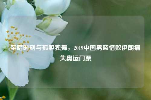 至暗时刻与孤胆独舞，2019中国男篮惜败伊朗痛失奥运门票