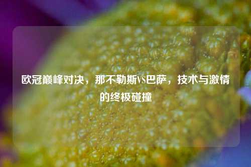 欧冠巅峰对决，那不勒斯VS巴萨，技术与     的终极碰撞