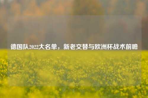 德国队2022大名单，新老交替与欧洲杯战术前瞻