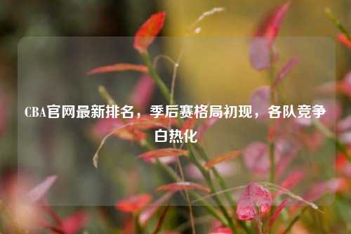 CBA官网最新排名，季后赛格局初现，各队竞争白热化