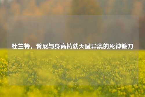 杜兰特，臂展与身高铸就天赋异禀的死神镰刀
