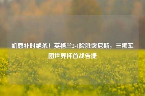 凯恩补时绝杀！英格兰2-1险胜突尼斯，三狮军团世界杯首战告捷