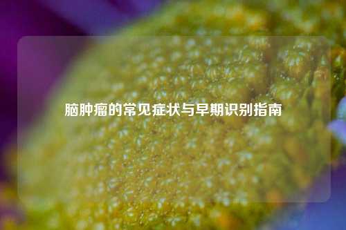 脑肿瘤的常见症状与早期识别指南