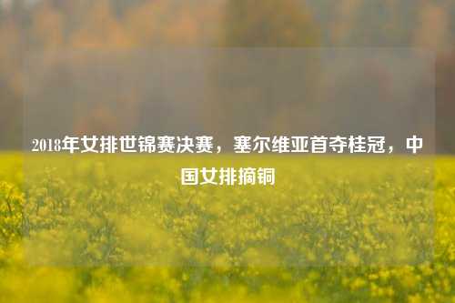 2018年女排世锦赛决赛，塞尔维亚首夺桂冠，中国女排摘铜