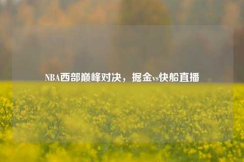 NBA西部巅峰对决，掘金vs快船直播