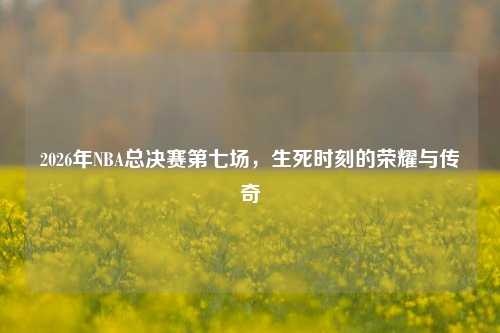 2026年NBA总决赛第七场，生死时刻的荣耀与传奇