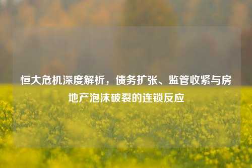 恒大危机深度解析，债务扩张、监管收紧与房地产泡沫破裂的连锁反应
