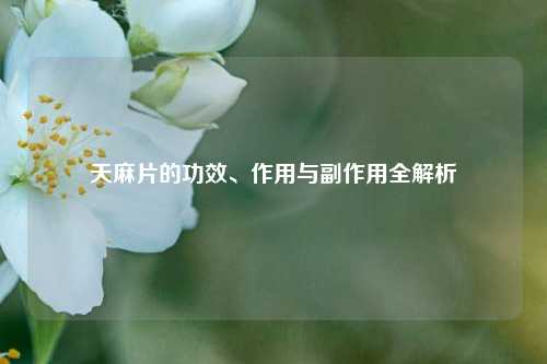 天麻片的功效、作用与副作用全解析