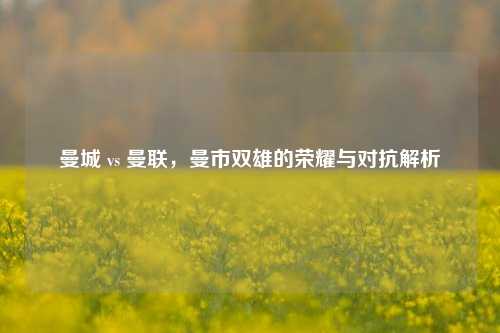 曼城 vs 曼联，曼市双雄的荣耀与对抗解析