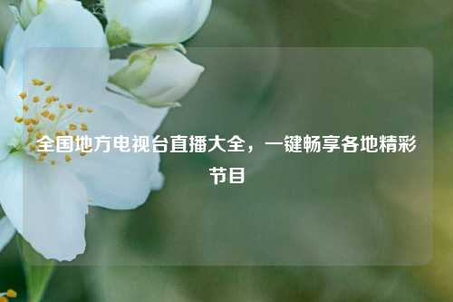 全国地方电视台直播大全，一键畅享各地精彩节目