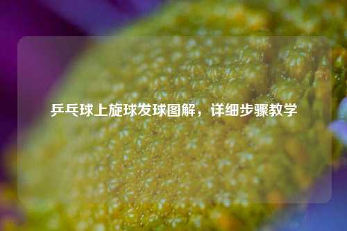 乒乓球上旋球发球图解，详细步骤教学