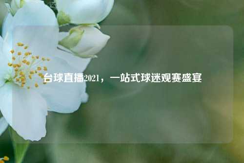 台球直播2021，一站式球迷观赛盛宴