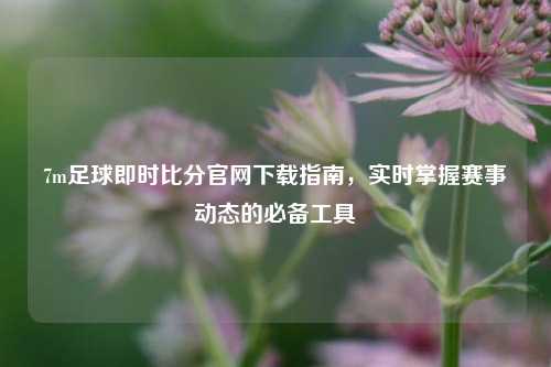 7m足球即时比分官网下载指南，实时掌握赛事动态的必备工具