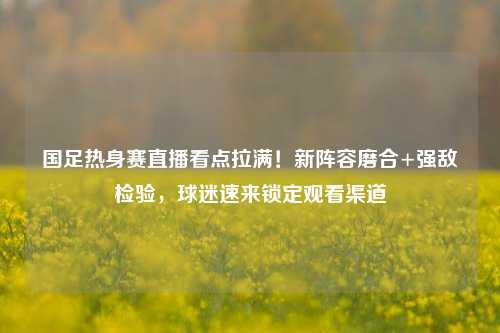 国足热身赛直播看点拉满！新阵容磨合+强敌检验，球迷速来锁定观看渠道