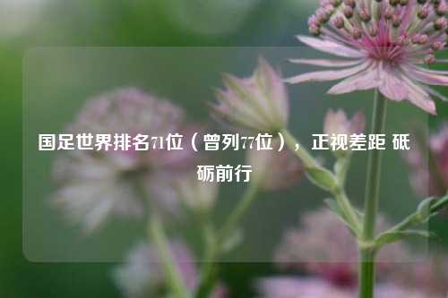 国足世界排名71位（曾列77位），正视差距 砥砺前行