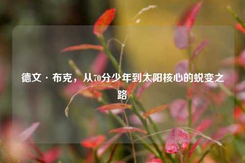 德文·布克，从70分少年到太阳核心的蜕变之路