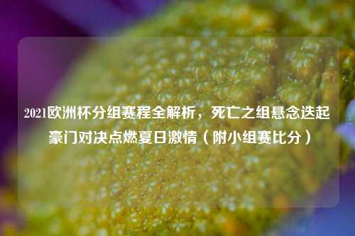2021欧洲杯分组赛程全解析，死亡之组悬念迭起 豪门对决点燃夏日     （附小组赛比分）