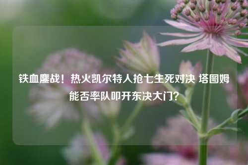 铁血鏖战！热火凯尔特人抢七生死对决 塔图姆能否率队叩开东决大门？