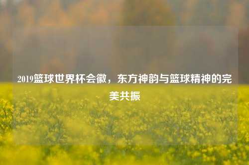 2019篮球世界杯会徽，东方神韵与篮球精神的完美共振