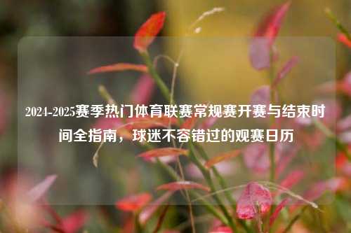 2024-2025赛季热门体育联赛常规赛开赛与结束时间全指南，球迷不容错过的观赛日历