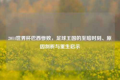 2014世界杯巴西惨败，足球王国的至暗时刻、原因剖析与重生启示