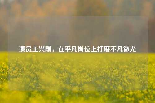 演员王兴刚，在平凡岗位上打磨不凡微光