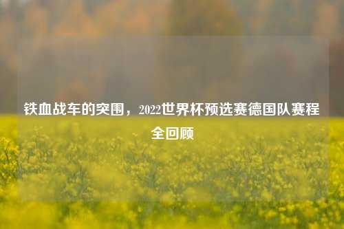 铁血战车的突围,2022世界杯预选赛德国队赛程全回顾