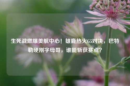 生死战燃爆美航中心!雄鹿热火G5对决,巴特勒硬刚字母哥,谁能斩获赛点?