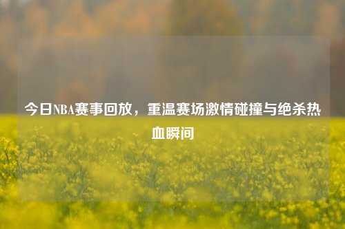 今日NBA赛事回放,重温赛场 碰撞与绝杀热血瞬间
