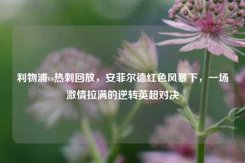 利物浦vs热刺回放,安菲尔德红色风暴下,一场 拉满的逆转英超对决