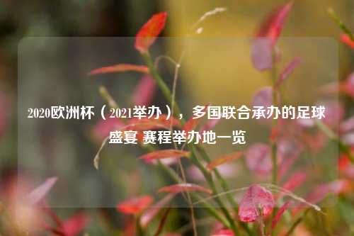 2020欧洲杯(2021举办),多国联合承办的足球盛宴 赛程举办地一览