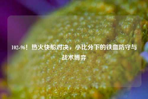 102-96！热火快船对决，小比分下的铁血防守与战术博弈