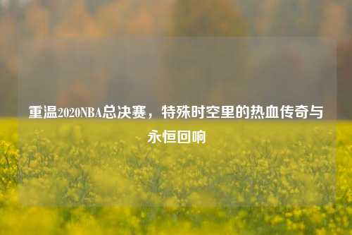 重温2020NBA总决赛，特殊时空里的热血传奇与永恒回响