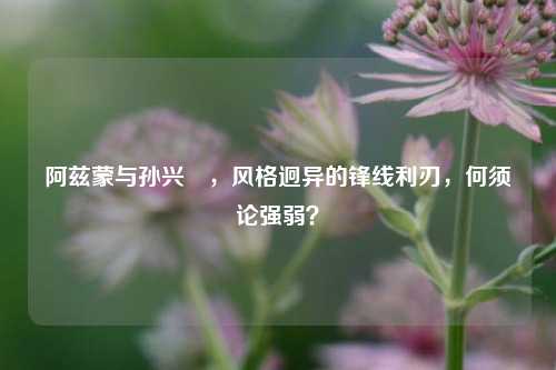 阿兹蒙与孙兴慜，风格迥异的锋线利刃，何须论强弱？