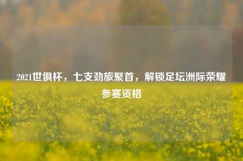 2021世俱杯,七支劲旅聚首,解锁足坛洲际荣耀参赛资格