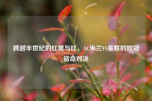 跨越半世纪的红黑与红，AC米兰VS曼联的欧冠宿命对决