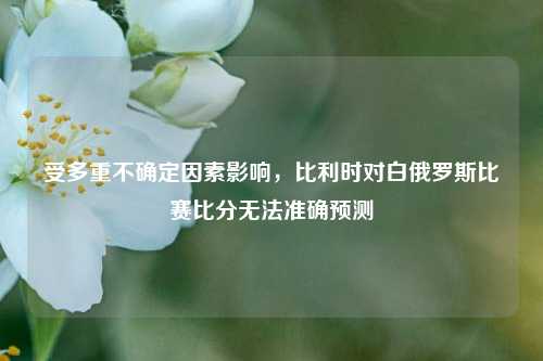受多重不确定因素影响,比利时对白俄罗斯比赛比分无法准确预测