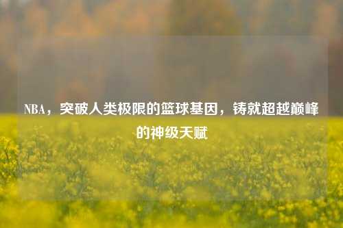 NBA,突破人类极限的篮球基因,铸就超越巅峰的神级天赋