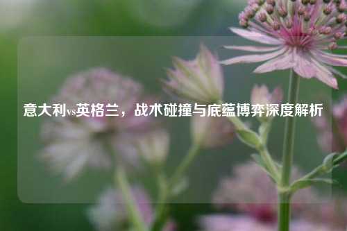 意大利vs英格兰,战术碰撞与底蕴博弈深度解析