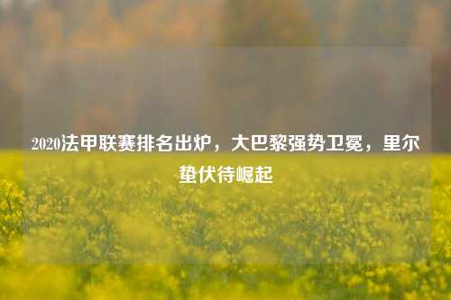 2020法甲联赛排名出炉,大巴黎强势卫冕,里尔蛰伏待崛起