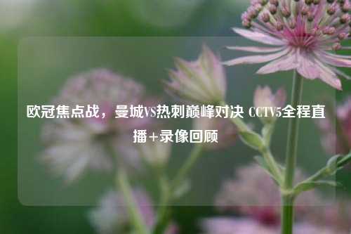 欧冠焦点战,曼城VS热刺巅峰对决 CCTV5全程直播+录像回顾