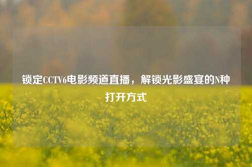 锁定CCTV6电影频道直播,解锁光影盛宴的N种打开方式