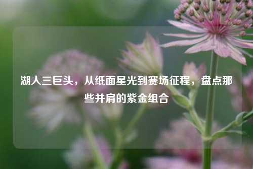湖人三巨头，从纸面星光到赛场征程，盘点那些并肩的紫金组合
