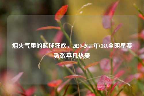 烟火气里的篮球狂欢，2020-2021年CBA全明星赛致敬平凡热爱