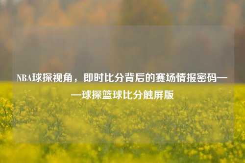 NBA球探视角，即时比分背后的赛场情报密码——球探篮球比分触屏版