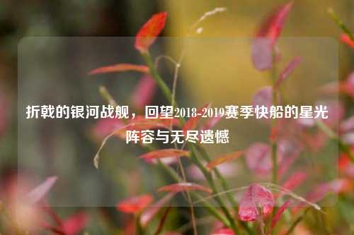 折戟的银河战舰，回望2018-2019赛季快船的星光阵容与无尽遗憾