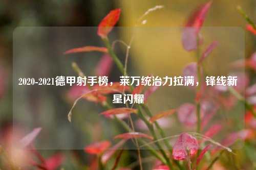 2020-2021德甲射手榜，莱万统治力拉满，锋线新星闪耀