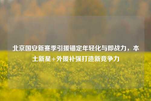 北京国安新赛季引援锚定年轻化与即战力，本土新星+外援补强打造新竞争力